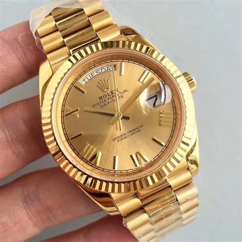 rolex day date original vs fake|immitation Rolex watches.